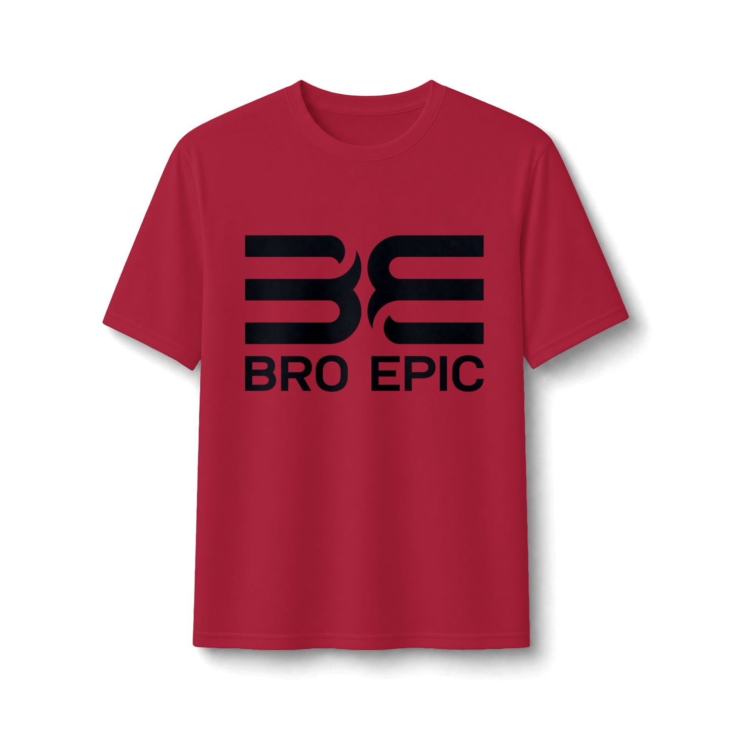 Bro Epic Performance Tee — Athletic Graphic Tee with Bold Black Logo