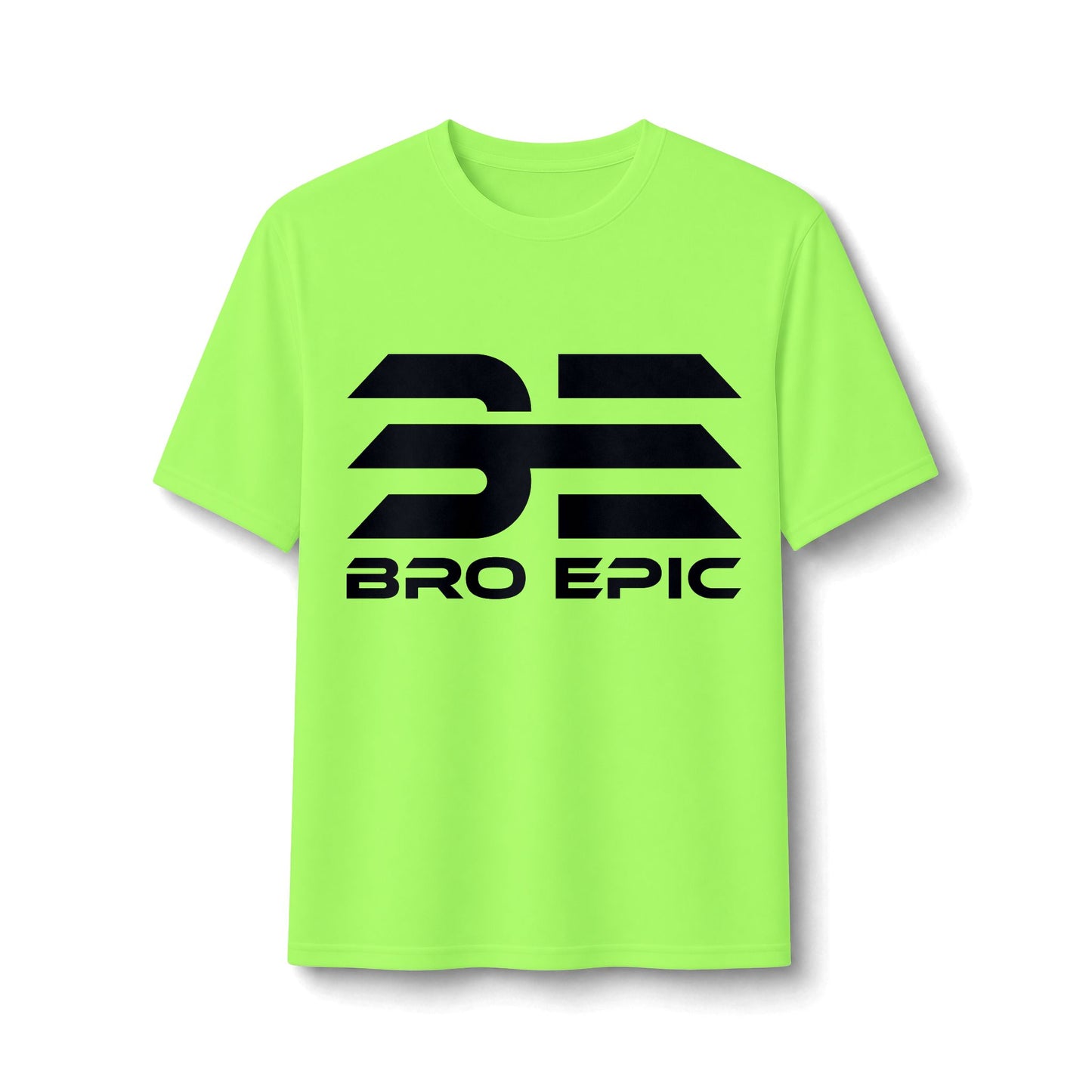 Bro Epic Performance Tee — Athletic Graphic Tee with Bold Black Logo