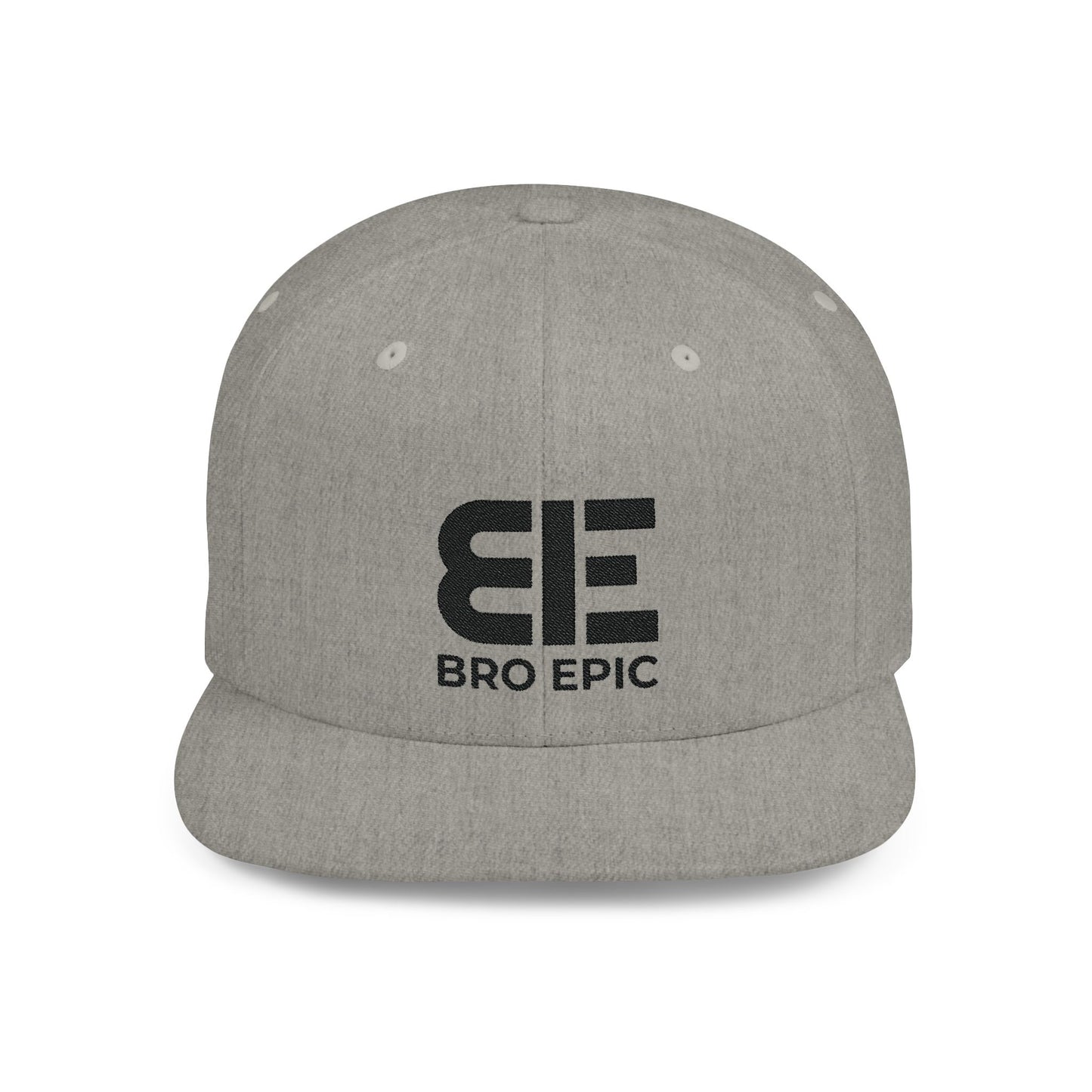 BE - Flat Bill Snapback Black Logo