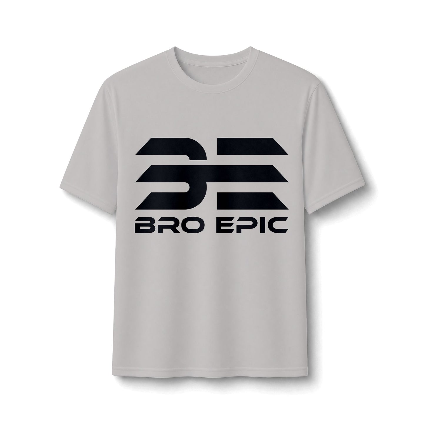 Bro Epic Performance Tee — Athletic Graphic Tee with Bold Black Logo