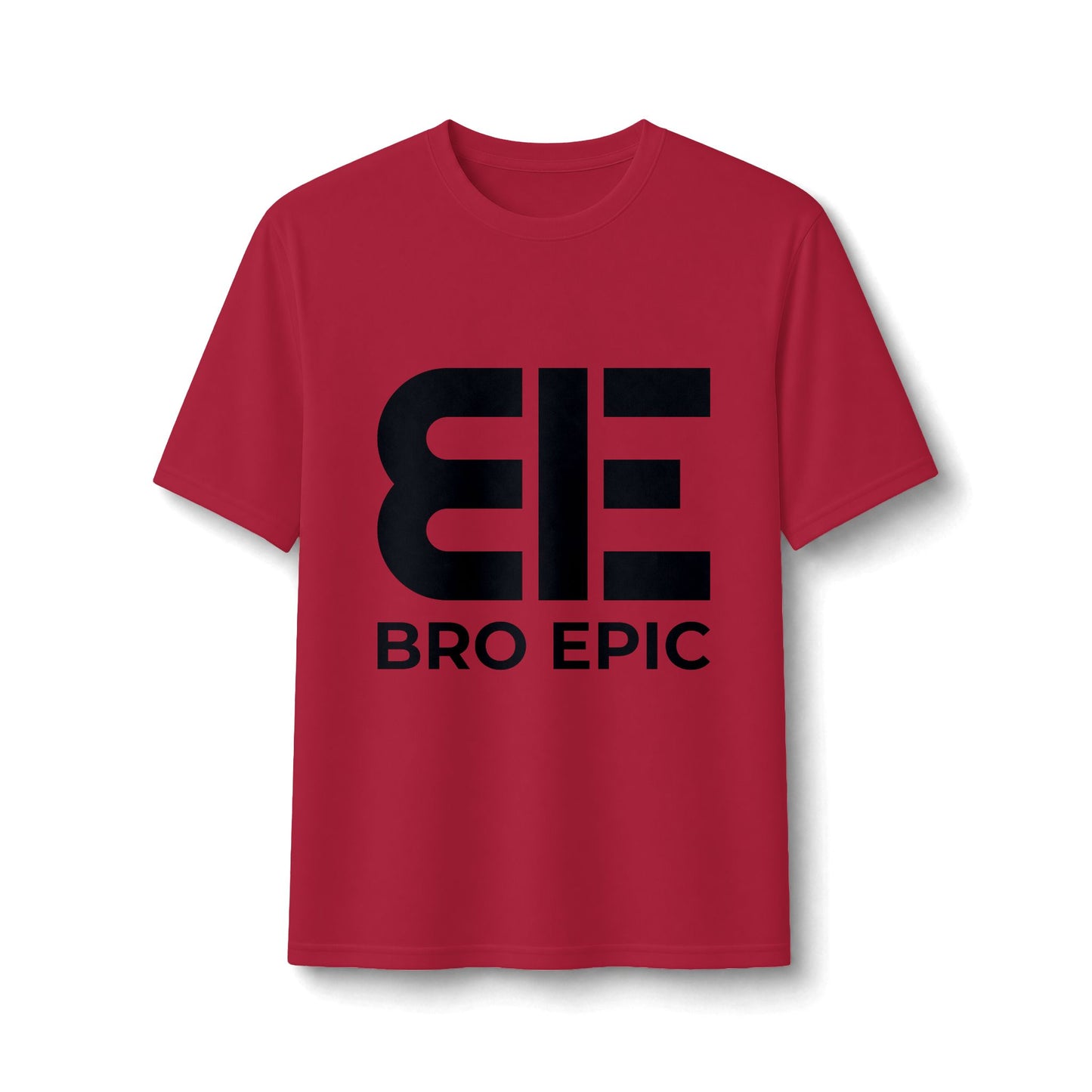 Bro Epic Performance Tee — Athletic Graphic Tee with Bold Black Logo