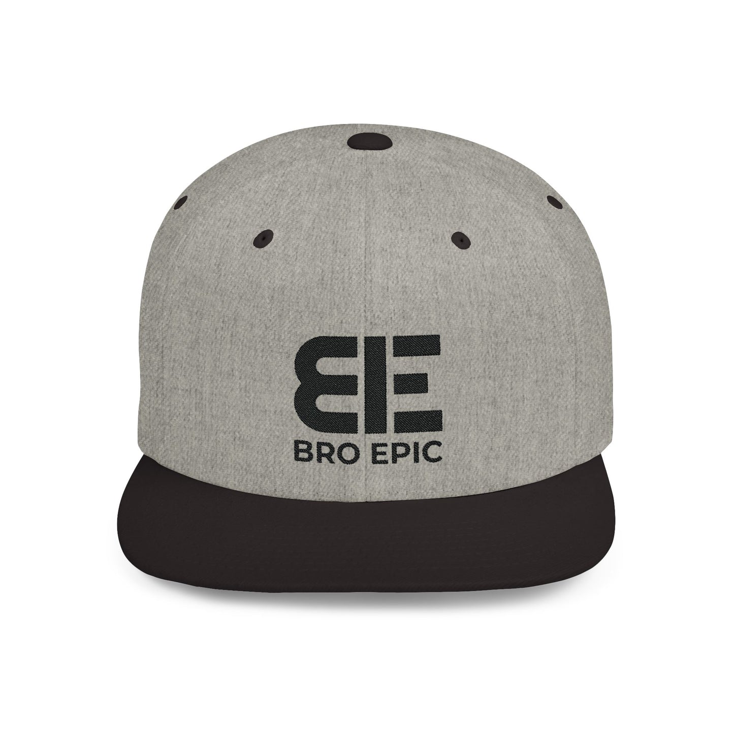 BE - Flat Bill Snapback Black Logo