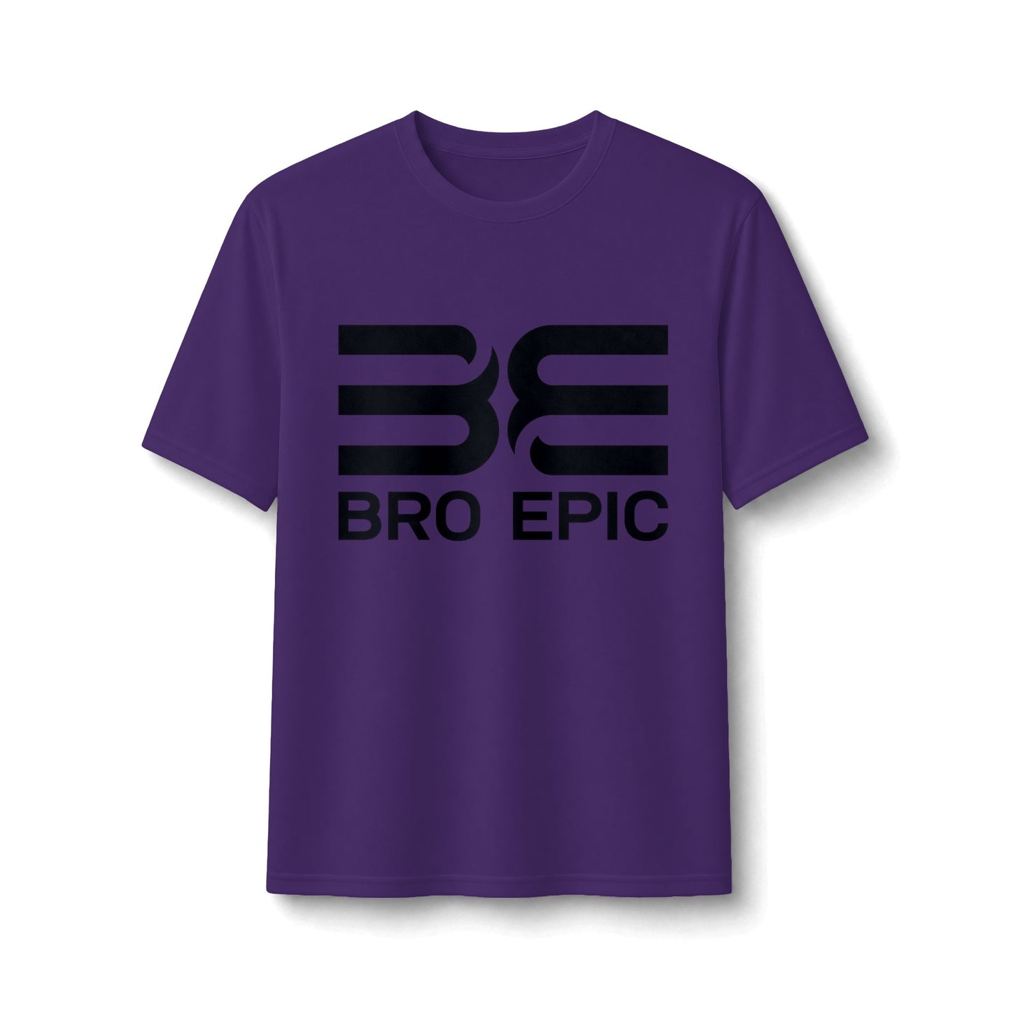 Bro Epic Performance Tee — Athletic Graphic Tee with Bold Black Logo