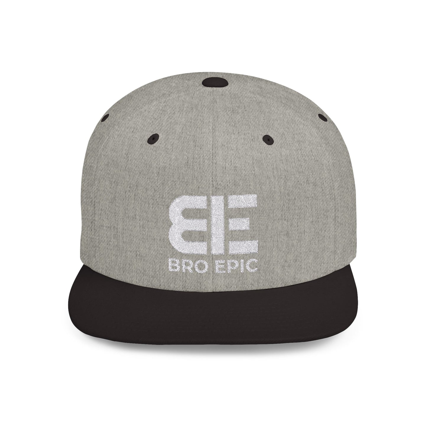 BE - Flat Bill Snapback White Logo