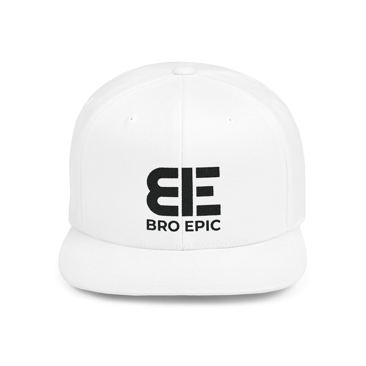 BE - Flat Bill Snapback Black Logo