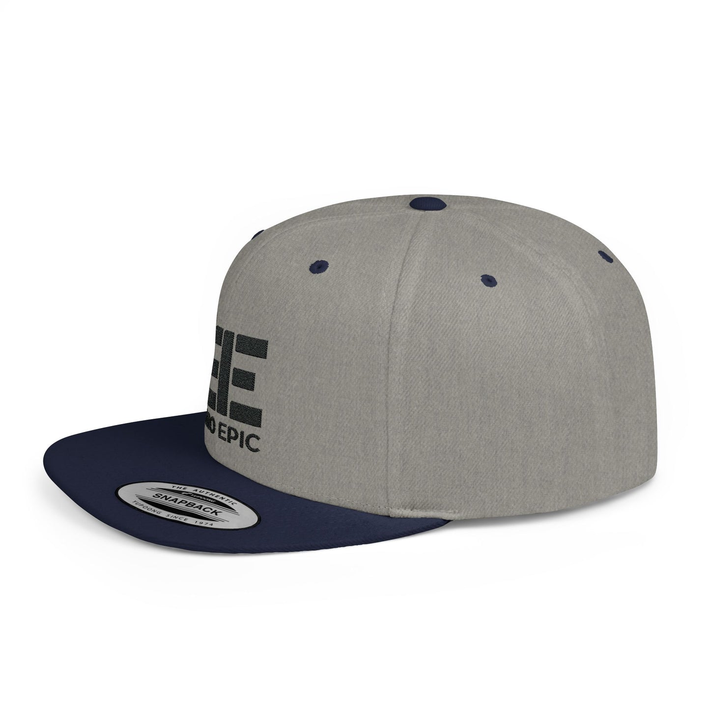 BE - Flat Bill Snapback Black Logo