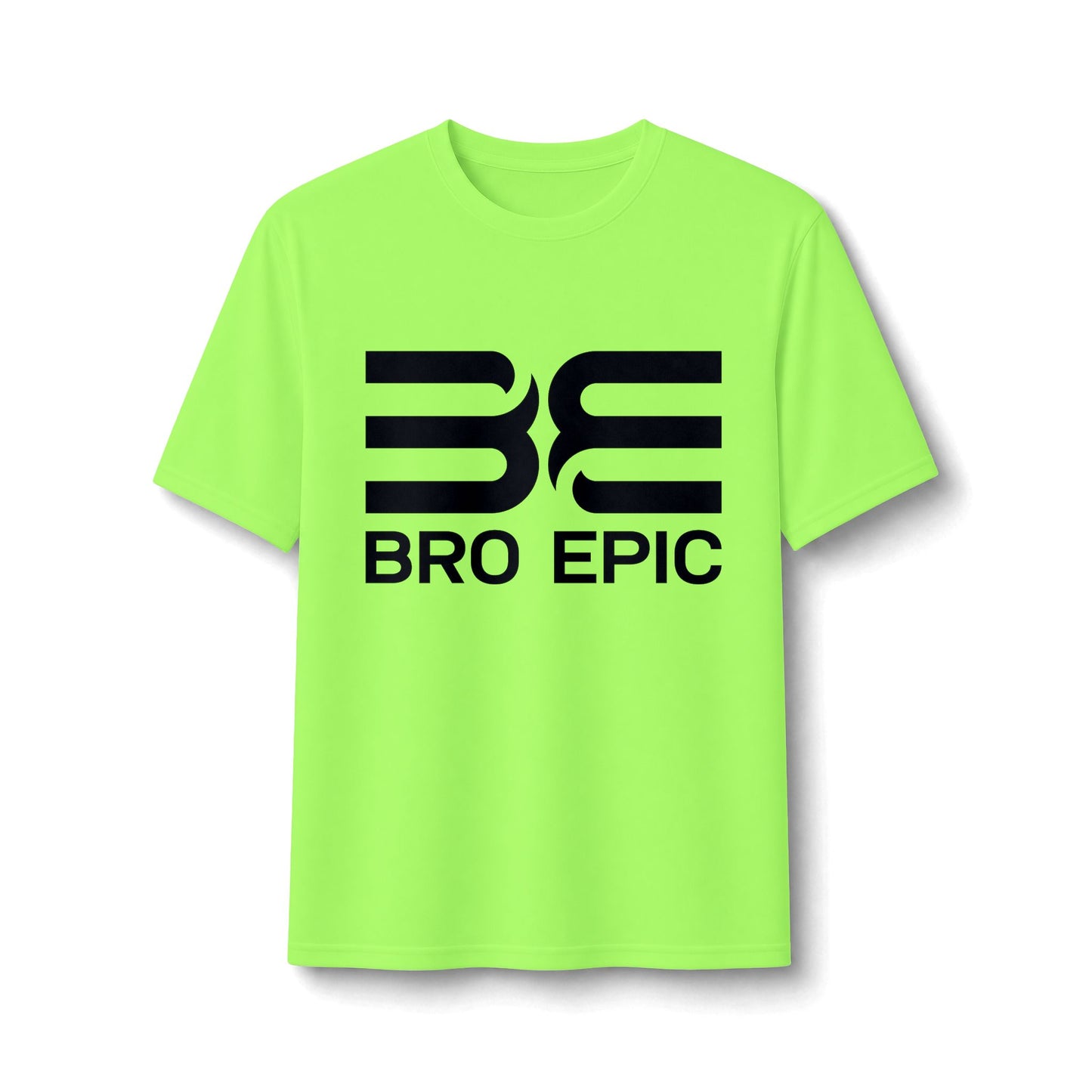Bro Epic Performance Tee — Athletic Graphic Tee with Bold Black Logo