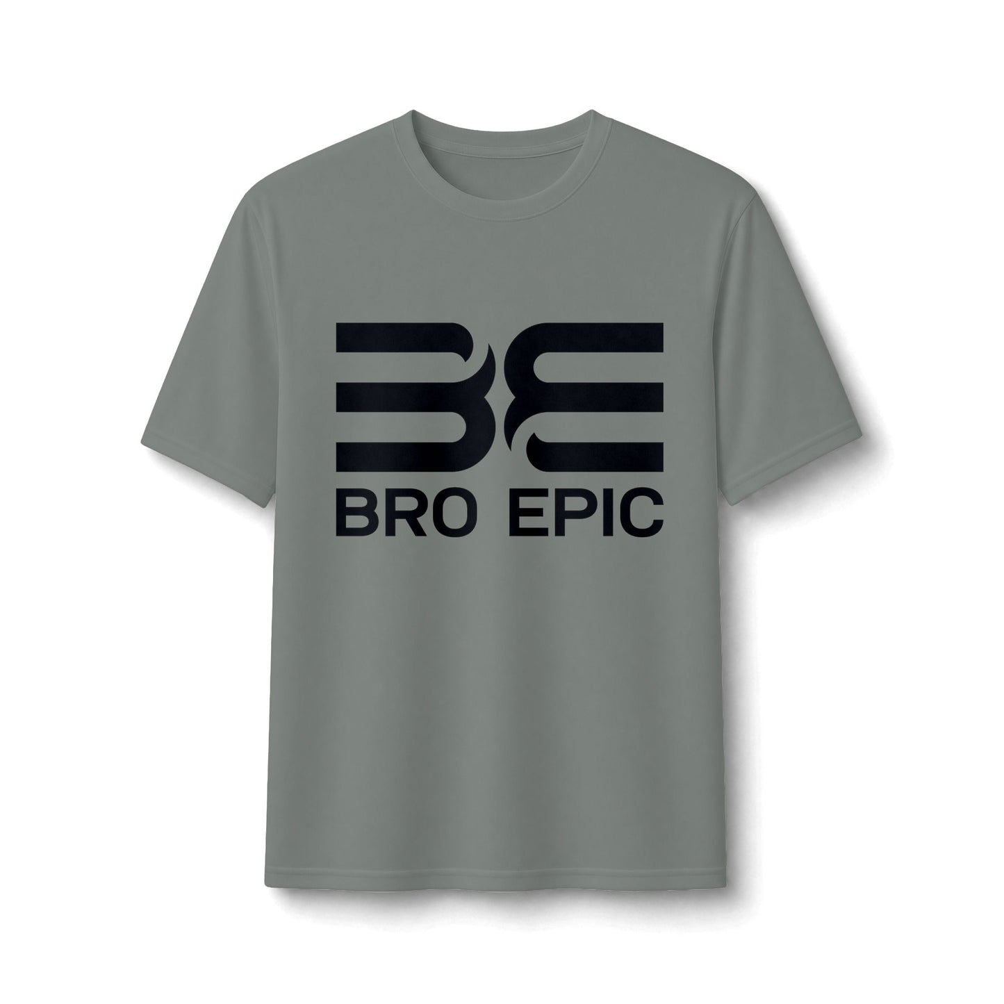 Bro Epic Performance Tee — Athletic Graphic Tee with Bold Black Logo